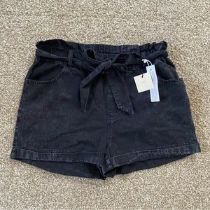 Francesca's Paper Bag Waist Shorts